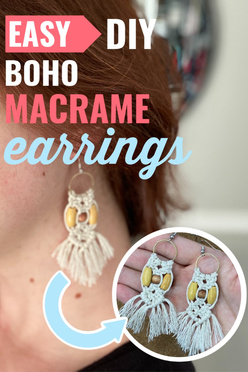 Diy macrame earrings tutorial marching north