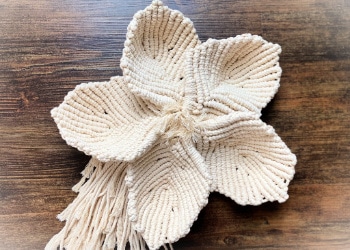 large macrame flower tutorial