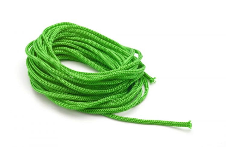 green paracord for macrame