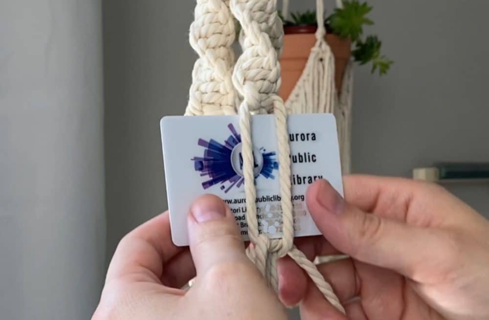 Macrame terrarium hanger tutorial