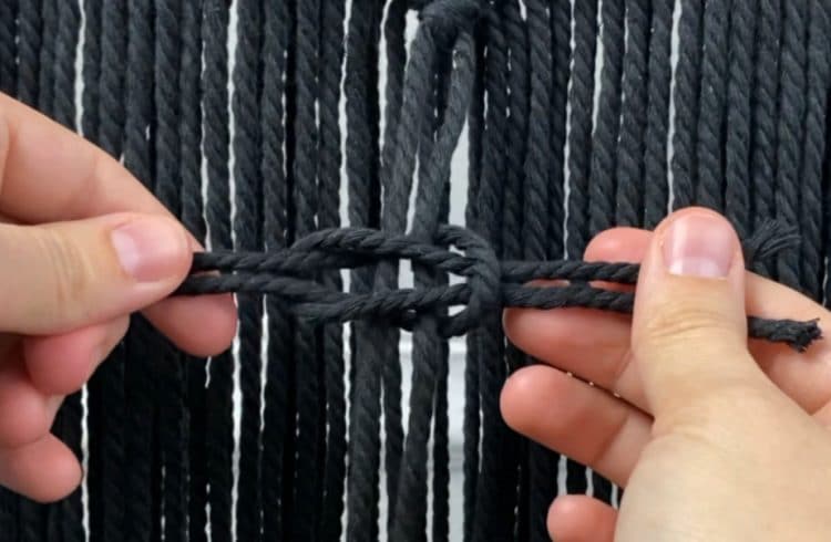 making feather fringe | macrame dream catcher with feathers