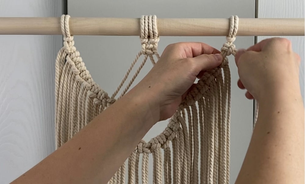 Adding the first layer of fringe