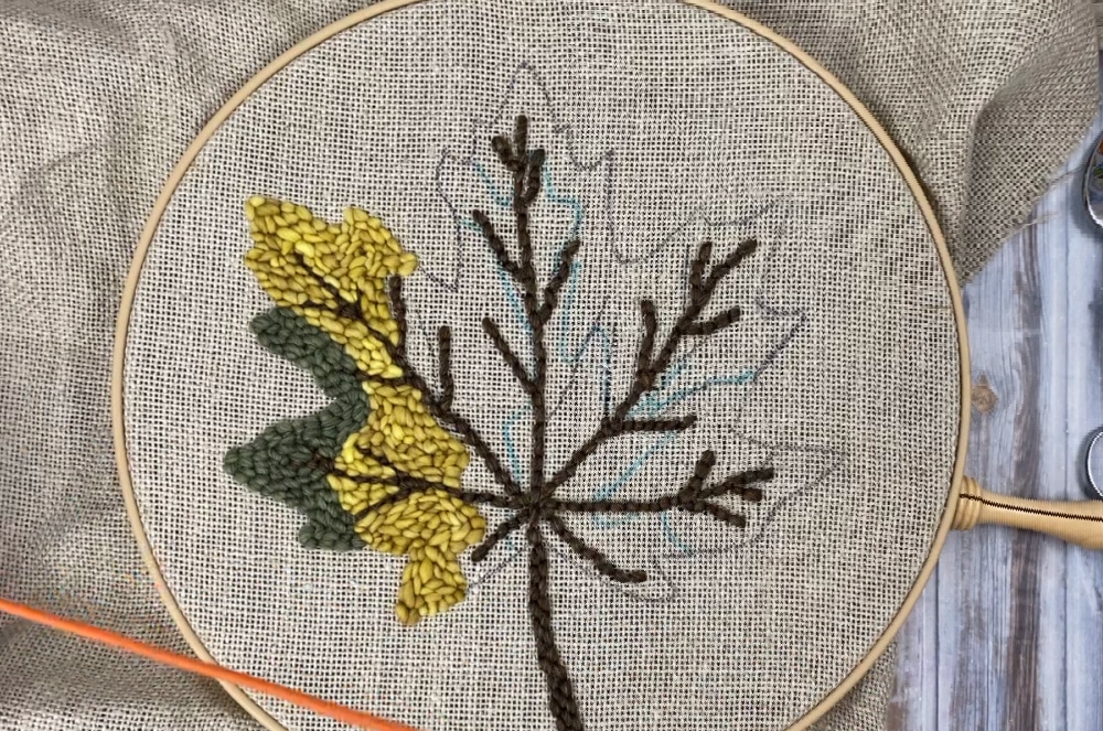 Free Fall Punch Needle Pattern (+ time-lapse video!) | Marching North