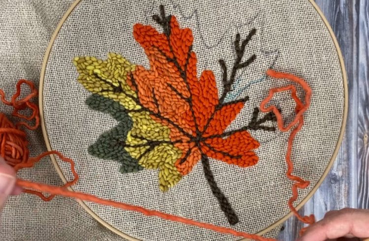 Free Fall Punch Needle Pattern (+ time-lapse video!) | Marching North