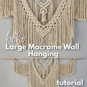 DIY macrame wall hanging pin