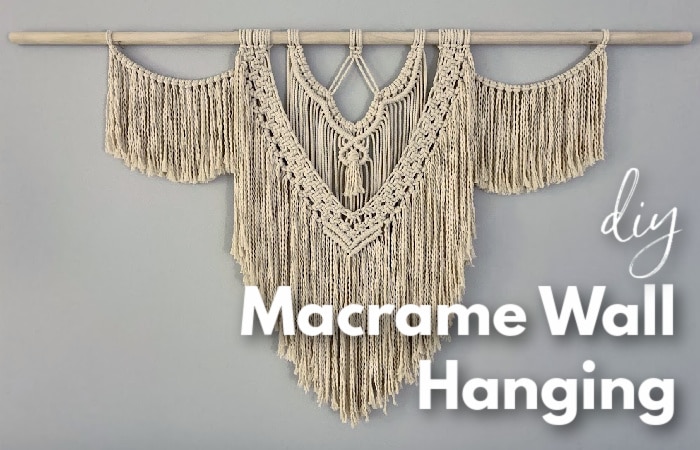 DIY macrame wall hanging