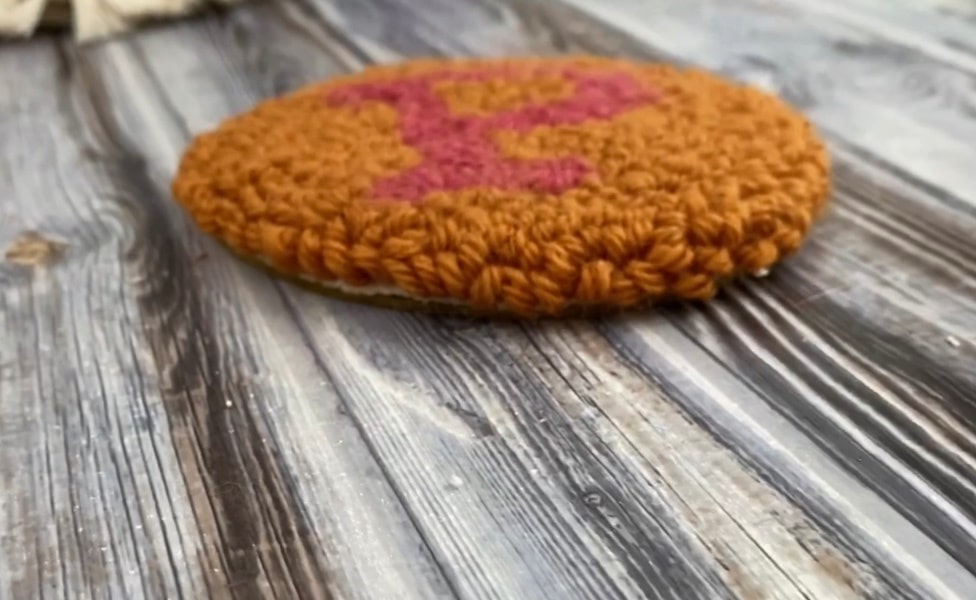 coaster sitting on a table