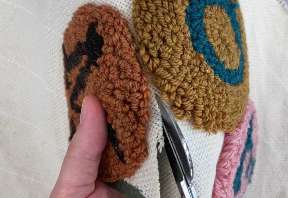 How to Finish Punch Needle Coasters (Quick and Easy!) Marching North
