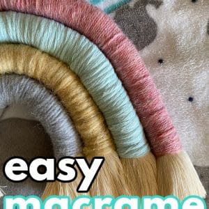 DIY easy macrame rainbow