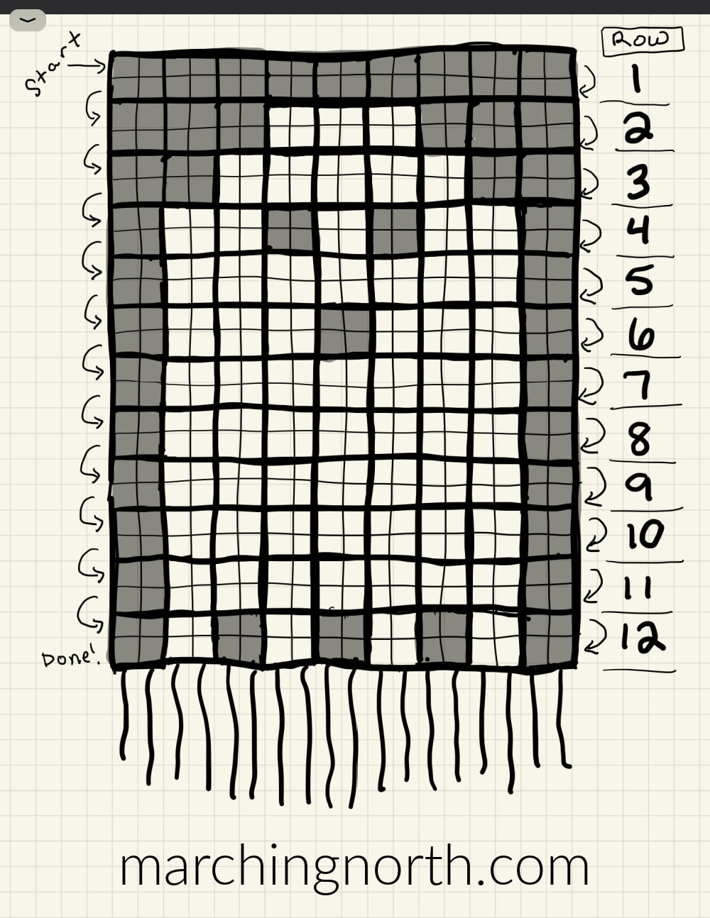 macrame ghost chart