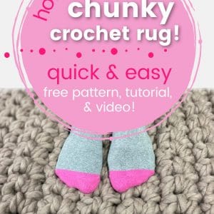 chunky crochet rug