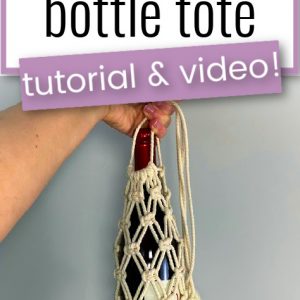 macrame bottle tote