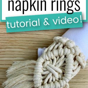 macrame napkin rings