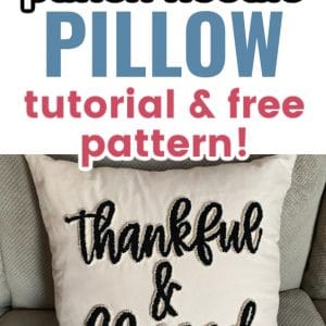 punch needle pillow pin