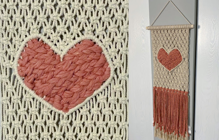 Super Sweet Heart Macrame Wall Hanging | Free Pattern & Tutorial!