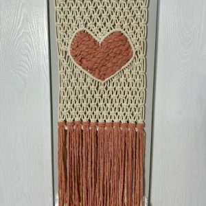 heart macrame wall hanging