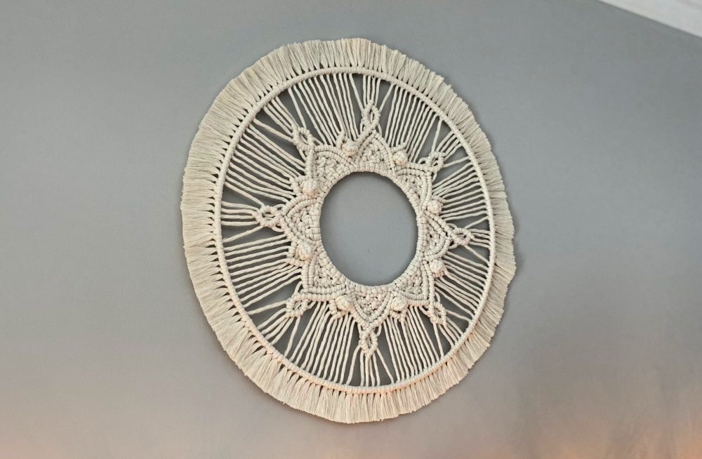 Simple Macrame Mandala Wall Hanging // Tutorial & Video!