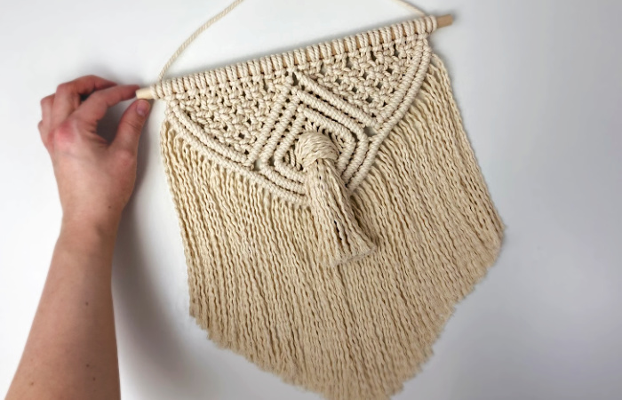 small macrame wall hanging