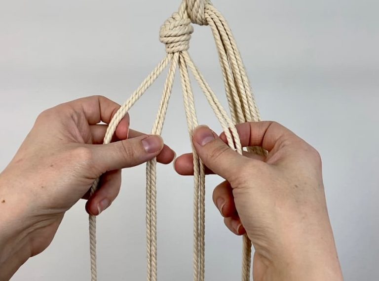 DIY Macrame Hanging Fruit Basket | Easy Tutorial & Video!