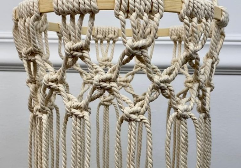 DIY Macrame Hanging Fruit Basket Easy Tutorial & Video!