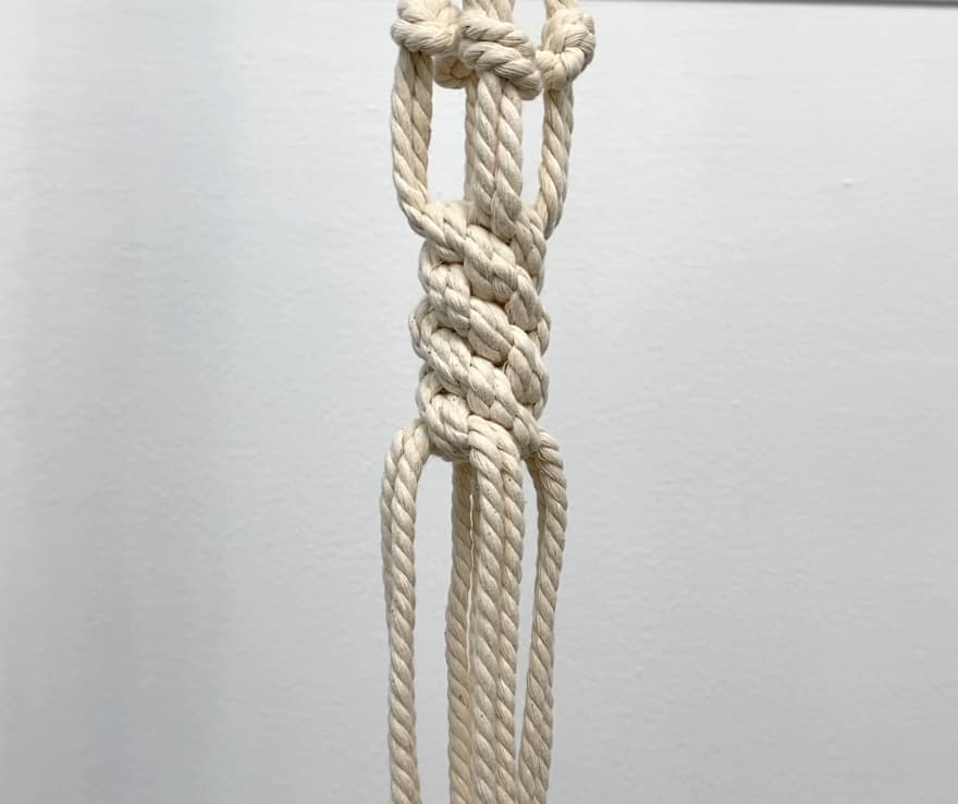 Chinese Crown Knot Macrame Plant Hanger (Simple Tutorial & Video!)