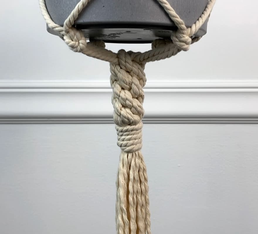 Chinese Crown Knot Macrame Plant Hanger (Simple Tutorial & Video!)