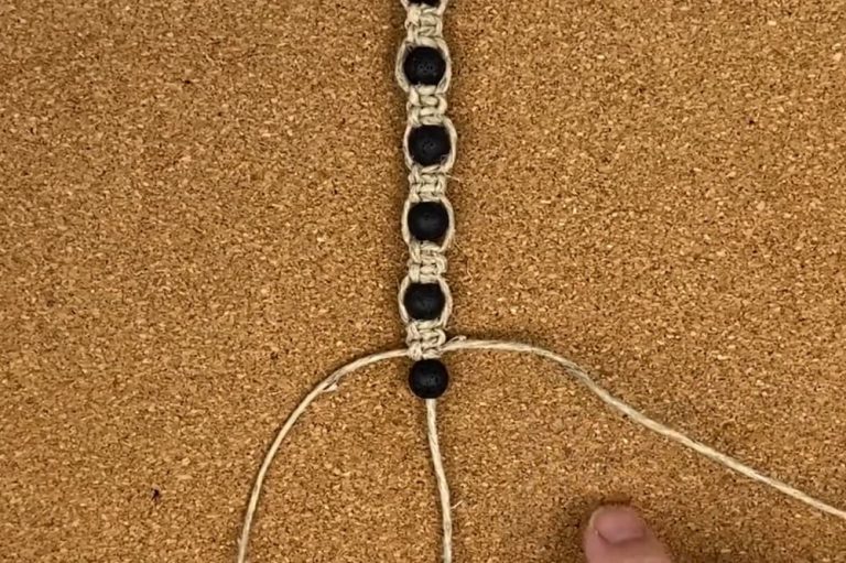 3 Easy (and Adjustable!) Macrame Hemp Bracelet Patterns