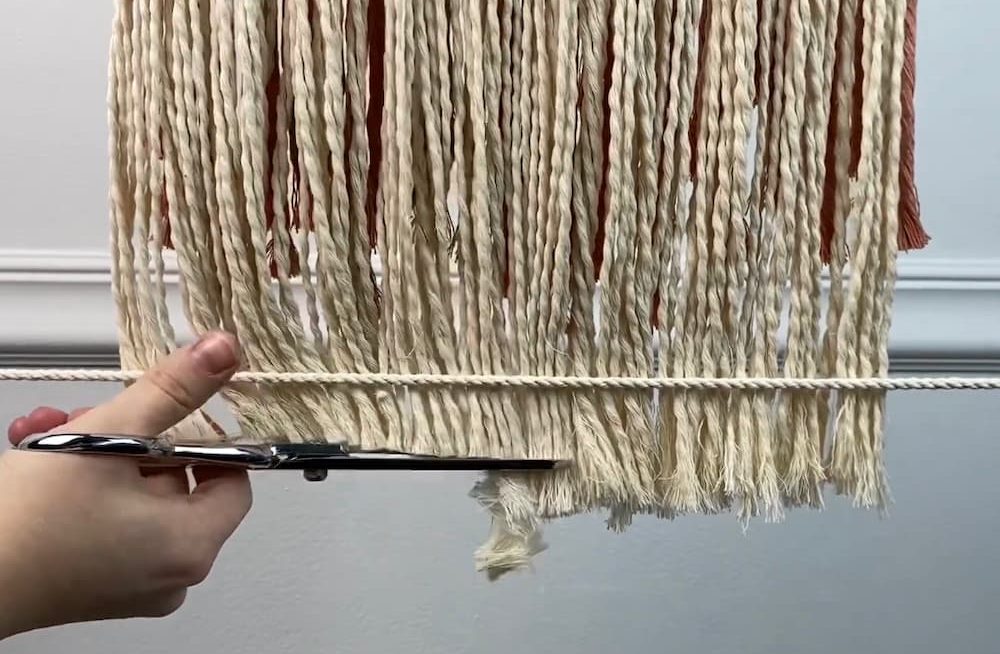 How to Cut Perfectly Straight Macrame Fringe (3 Easy Hacks!)