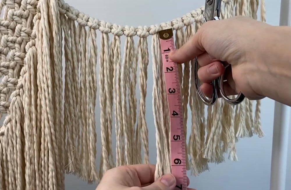 How to Cut Perfectly Straight Macrame Fringe (3 Easy Hacks!)