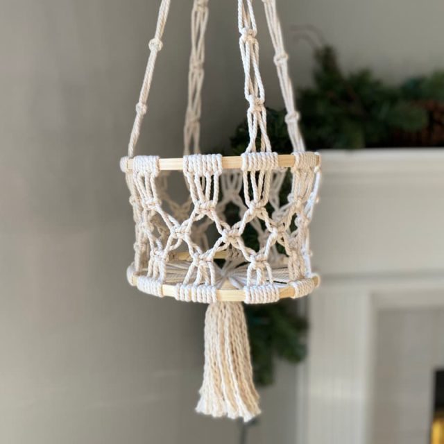 DIY Macrame Hanging Fruit Basket | Easy Tutorial & Video!