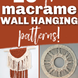 pinterest pin for 16 free macrame wall hanging patterns post