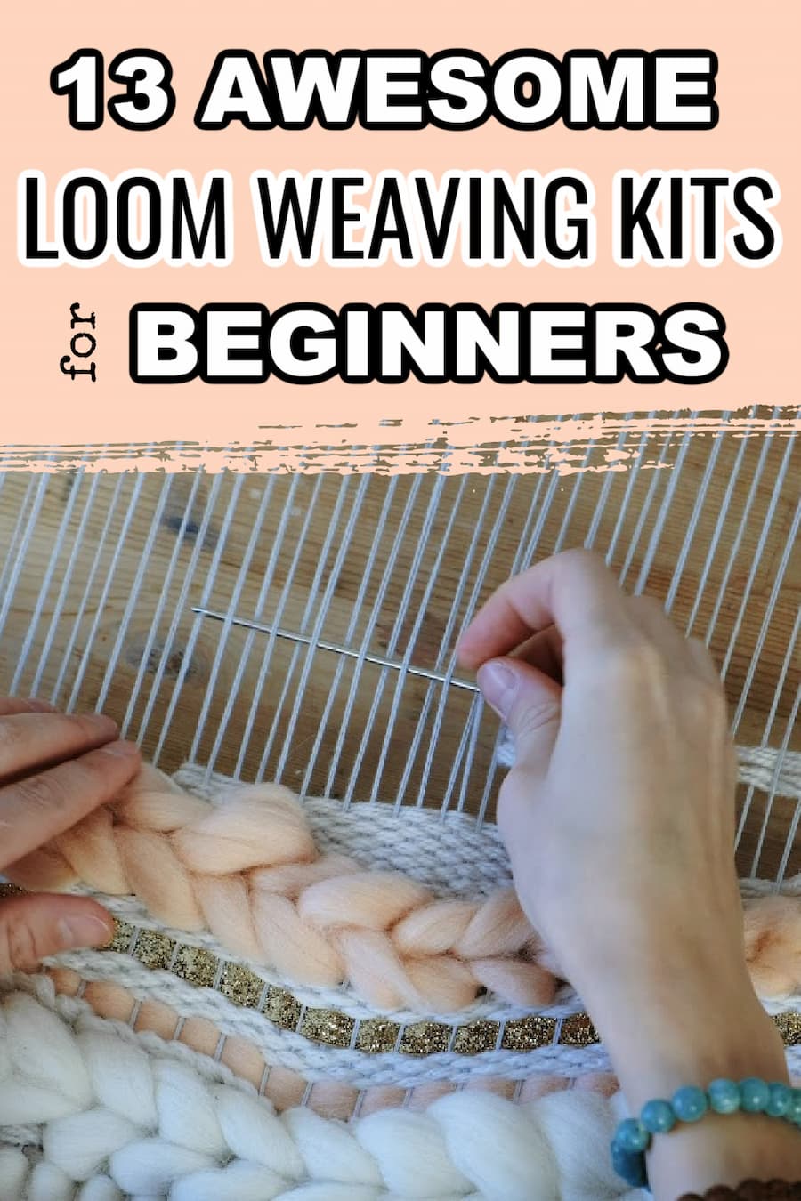 pin image for weaving loom kits for beginners