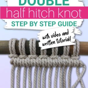 how to tie the double half hitch knot