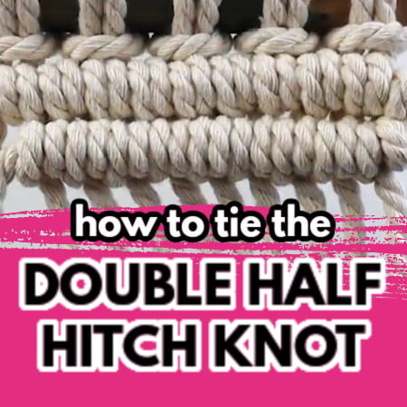 how to tie the double half hitch knot