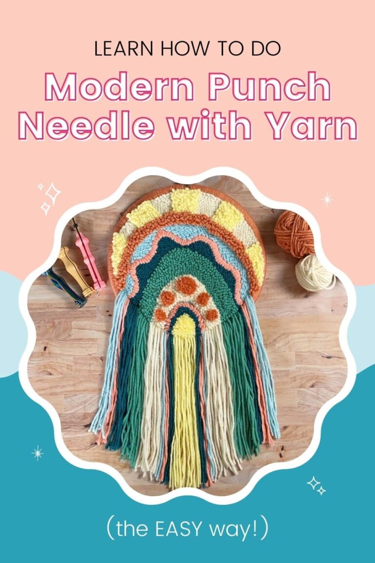 Punch Needle Class Modern Punch Needle with Yarn