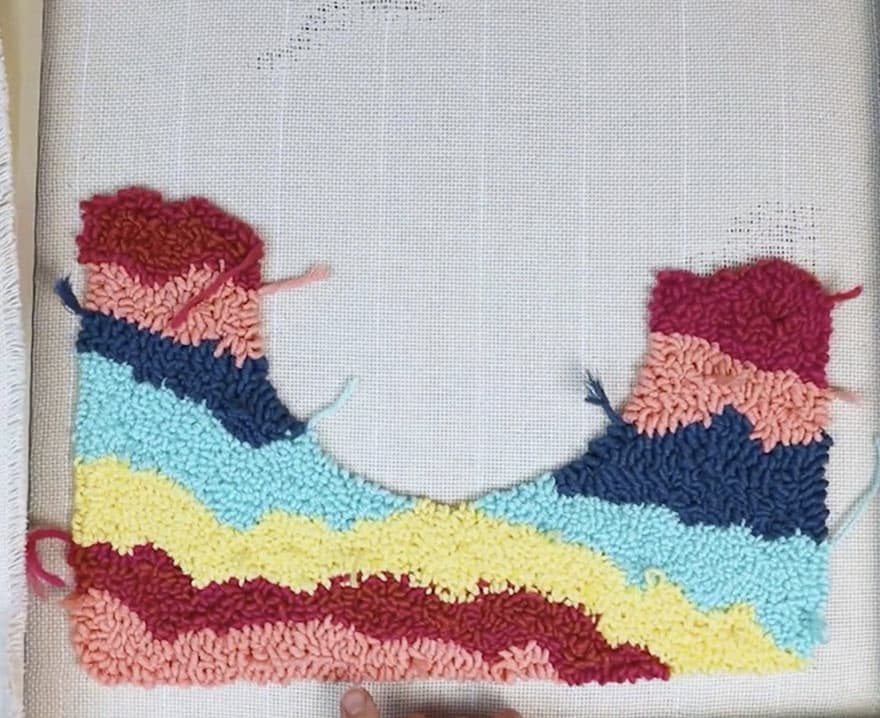 How to Make a Mirror Rug {DIY Punch Needle Mirror} Full Tutorial & Video!