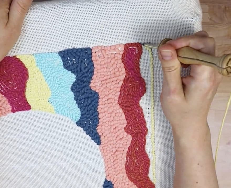 How to Make a Mirror Rug {DIY Punch Needle Mirror} Full Tutorial & Video!