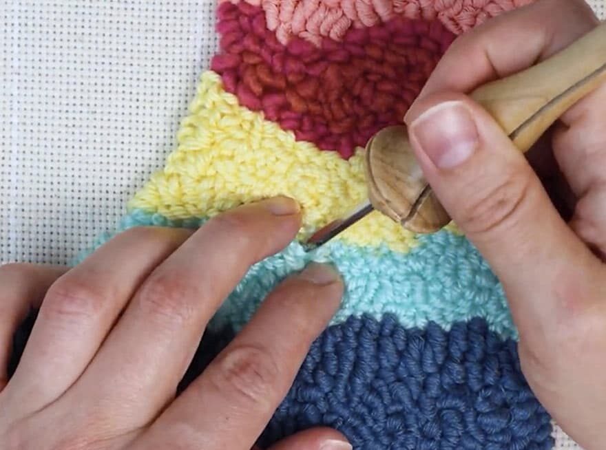 How to Make a Mirror Rug {DIY Punch Needle Mirror} Full Tutorial & Video!