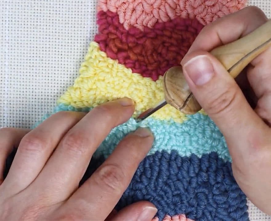 How to Make a Mirror Rug {DIY Punch Needle Mirror} Full Tutorial & Video!