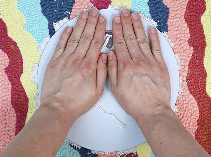 How to Make a Mirror Rug {DIY Punch Needle Mirror} Full Tutorial & Video!