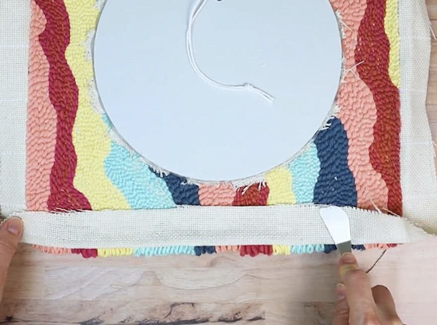How to Make a Mirror Rug {DIY Punch Needle Mirror} Full Tutorial & Video!