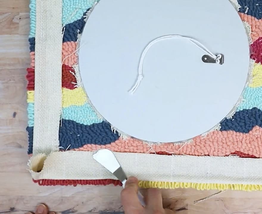 How to Make a Mirror Rug {DIY Punch Needle Mirror} Full Tutorial & Video!