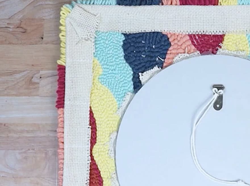 How to Make a Mirror Rug {DIY Punch Needle Mirror} Full Tutorial & Video!