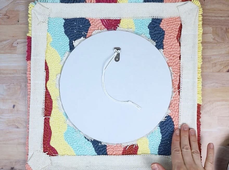 How to Make a Mirror Rug {DIY Punch Needle Mirror} Full Tutorial & Video!