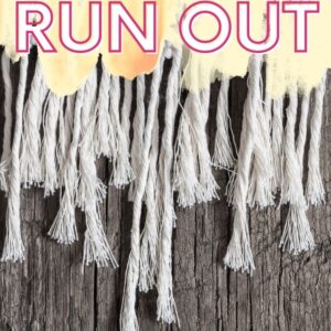 how to add macrame cord when you run out Pinterest Pin