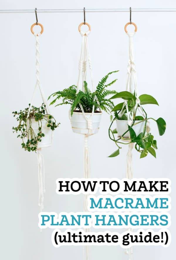 How to Make a Macrame Plant Hanger (easy DIY tutorial & ideas!)