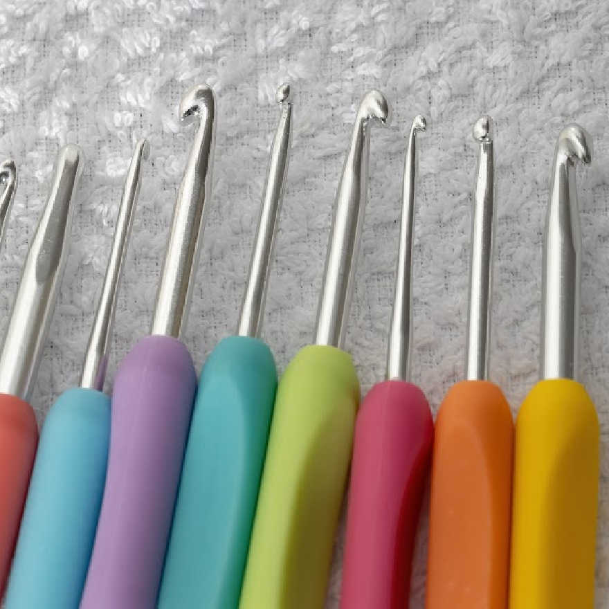 ergonomic crochet hooks Marching North