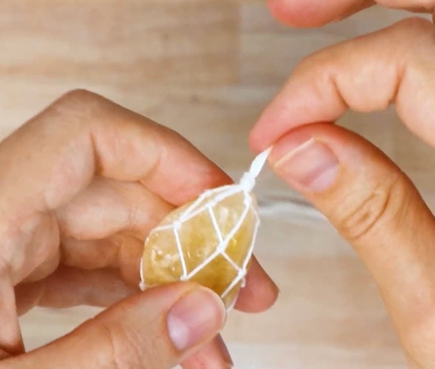 How to Wrap a Stone with Macrame Netting (Tutorial & Video!)