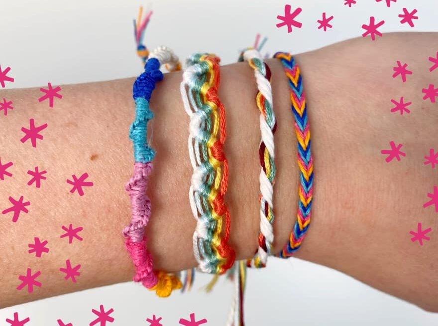 Twist Friendship Bracelets - set of 5