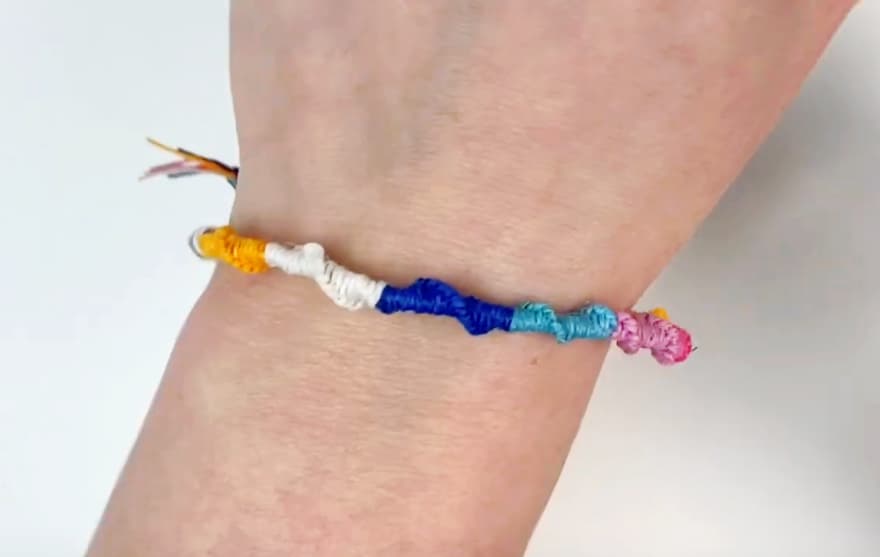 Spiral staircase friendship bracelet on sale